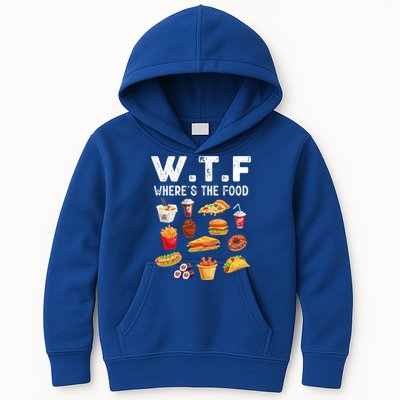 Funny Wtf Wheres The Food Funny Gift Kids Hoodie