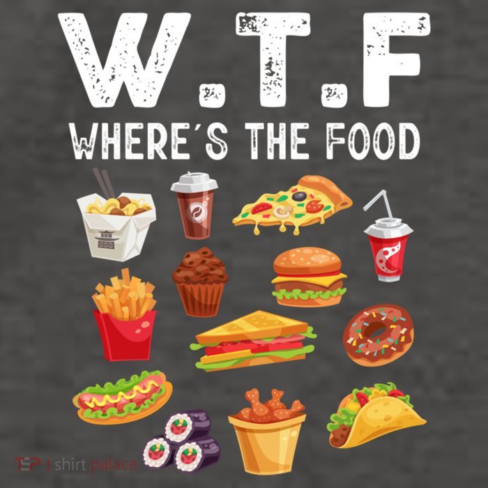 Funny Wtf Wheres The Food Funny Gift Vector Backpack