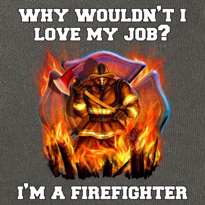 Firefighters Why Wouldnt I Love My Job Im A Firefighter Gift Cotton Canvas Backpack