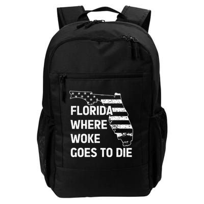 Florida Where Woke Goes To Die Funny Retro Backpack