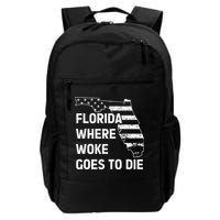 Florida Where Woke Goes To Die Funny Retro Backpack