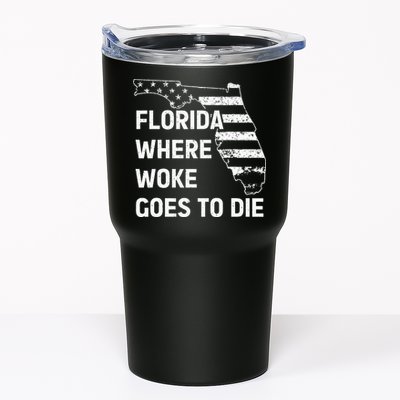 Florida Where Woke Goes To Die Funny Retro Tumbler
