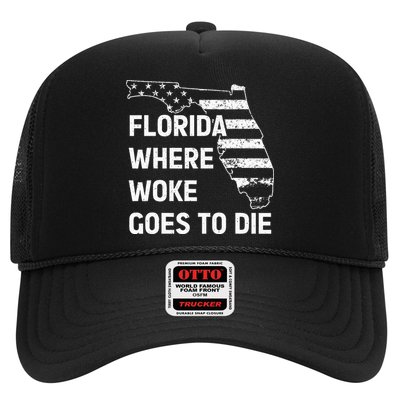 Florida Where Woke Goes To Die Funny Retro Hat
