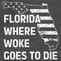 Florida Where Woke Goes To Die Funny Retro Vector Backpack
