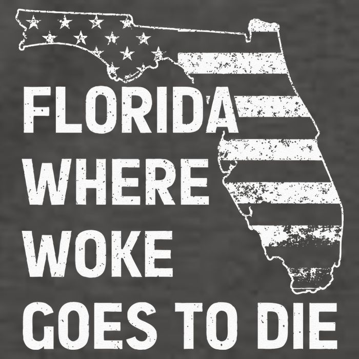 Florida Where Woke Goes To Die Funny Retro Vector Backpack