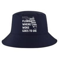 Florida Where Woke Goes To Die Funny Retro Cool Comfort Performance Bucket Hat