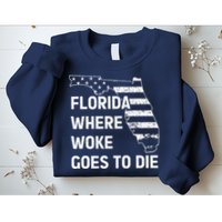 Florida Where Woke Goes To Die Funny Retro Sweatshirt
