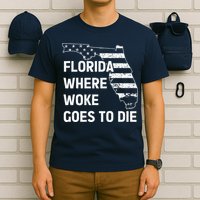 Florida Where Woke Goes To Die Funny Retro T-Shirt