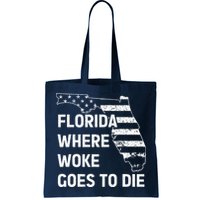 Florida Where Woke Goes To Die Funny Retro Bag