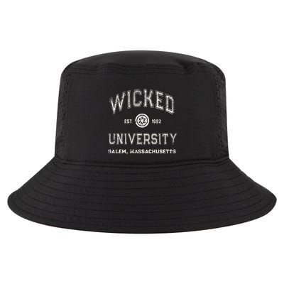 Funny Witch WICKED UNIVERSITY Salem Massachusetts Witches Cool Comfort Performance Bucket Hat