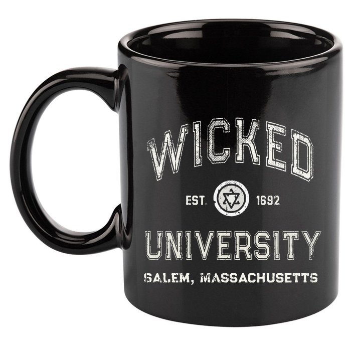 Funny Witch WICKED UNIVERSITY Salem Massachusetts Witches 11oz C Handle Ceramic Mug