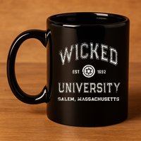 Funny Witch WICKED UNIVERSITY Salem Massachusetts Witches 11oz C Handle Ceramic Mug