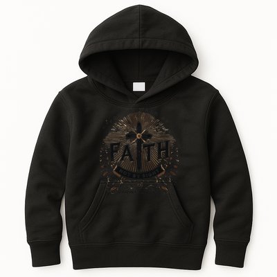 For We Walk Faith Not By Sight Christian Bible Verse Kids Hoodie