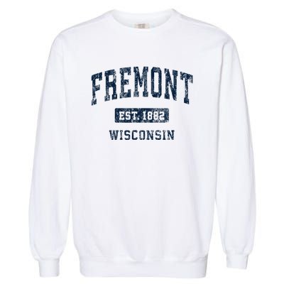 Fremont Wisconsin Wi Vintage Athletic Sports Design Garment-Dyed Sweatshirt