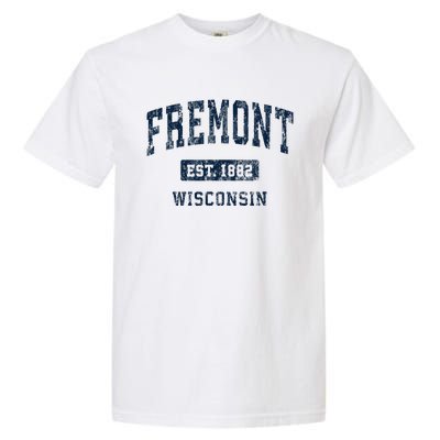 Fremont Wisconsin Wi Vintage Athletic Sports Design Garment-Dyed Heavyweight T-Shirt