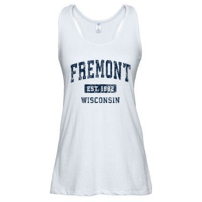 Fremont Wisconsin Wi Vintage Athletic Sports Design Ladies Essential Flowy Tank