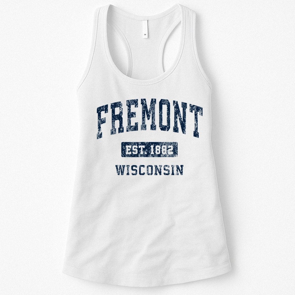 Fremont Wisconsin Wi Vintage Athletic Sports Design Womens Tank Top