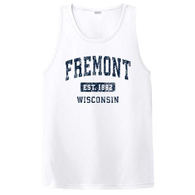 Fremont Wisconsin Wi Vintage Athletic Sports Design PosiCharge Competitor Tank