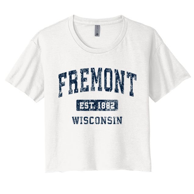 Fremont Wisconsin Wi Vintage Athletic Sports Design Crop Top