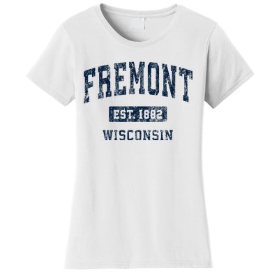 Fremont Wisconsin Wi Vintage Athletic Sports Design Women's T-Shirt