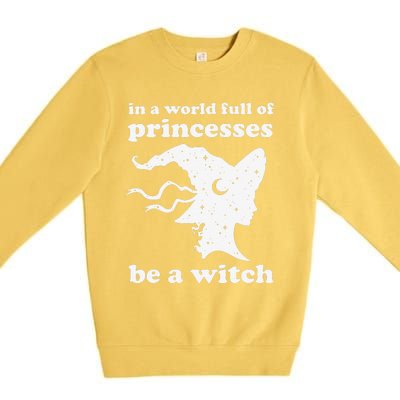 Funny Witch Witchy Women Or Halloween Premium Crewneck Sweatshirt