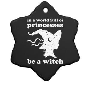 Funny Witch Witchy Women Or Halloween Ceramic Star Ornament