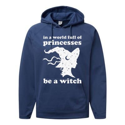 Funny Witch Witchy Women Or Halloween Performance Fleece Hoodie