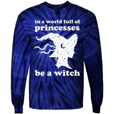 Funny Witch Witchy Women Or Halloween Tie-Dye Long Sleeve Shirt