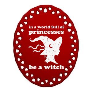 Funny Witch Witchy Women Or Halloween Ceramic Oval Ornament