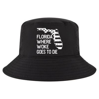 Florida Where Woke Goes To Die Cool Comfort Performance Bucket Hat