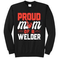 Funny Welder Welding Mom Mother Vintage Proud Mom Of A Welder Sweatshirt