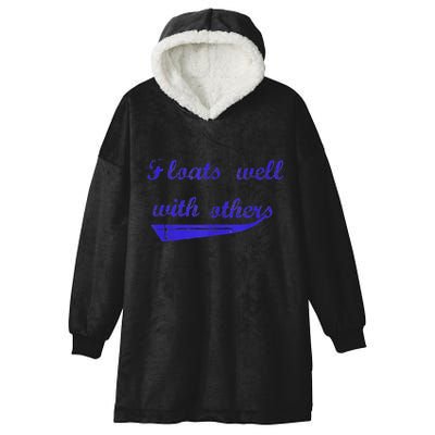 Floats Well With Others Hooded Wearable Blanket