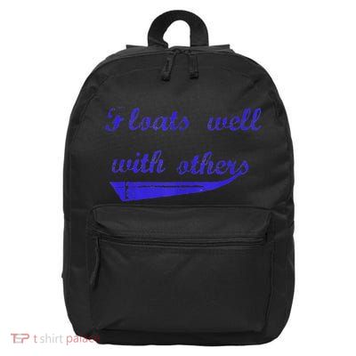 Floats Well With Others 16 in Basic Backpack