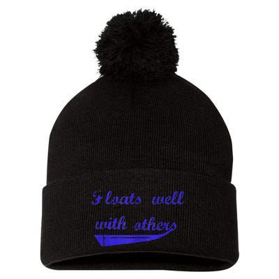 Floats Well With Others Pom Pom 12in Knit Beanie