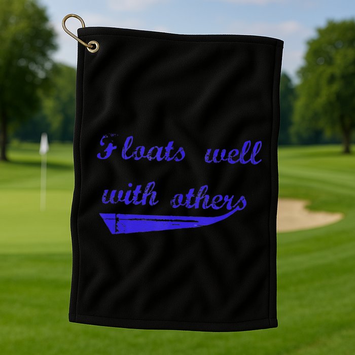 Floats Well With Others Golf Towel
