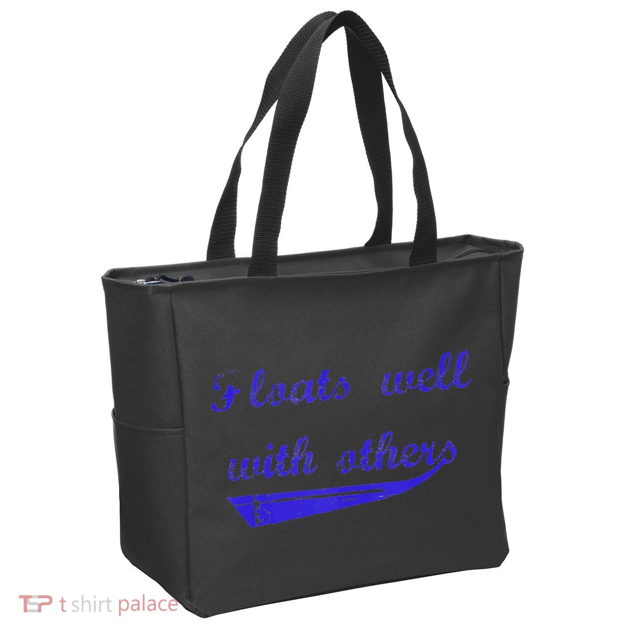 Floats Well With Others Zip Tote Bag