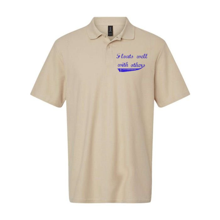 Floats Well With Others Softstyle Adult Sport Polo