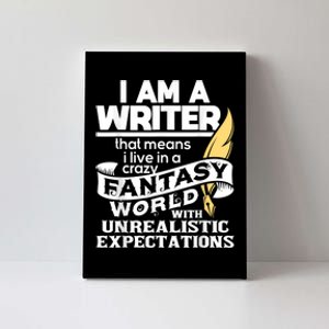 Fantasy World With Unrealistic Expectations Author Writer Canvas