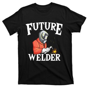 Future Welder Welding Helmet Metal Fabrication Fusing MIG T-Shirt