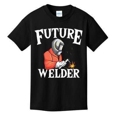 Future Welder Welding Helmet Metal Fabrication Fusing MIG Kids T-Shirt