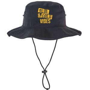 Football We Wear Blue And Gold School Spirit Legacy Cool Fit Booney Bucket Hat