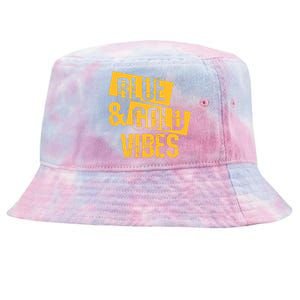 Football We Wear Blue And Gold School Spirit Tie-Dyed Bucket Hat