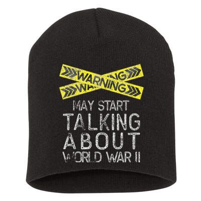 Funny World War Two History Teacher Historian History Short Acrylic Beanie