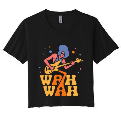 Funky Wah Wah Vintage 1970s Crop Top