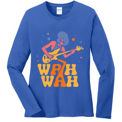 Funky Wah Wah Vintage 1970s Ladies Long Sleeve Shirt