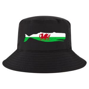 Funny Whale Wales Flag Pun For Welsh American Whales Lover Cool Comfort Performance Bucket Hat