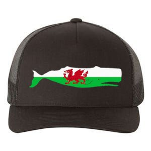 Funny Whale Wales Flag Pun For Welsh American Whales Lover Yupoong Adult 5-Panel Trucker Hat