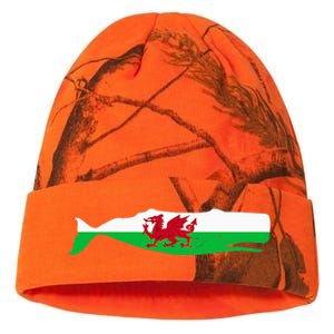 Funny Whale Wales Flag Pun For Welsh American Whales Lover Kati Licensed 12" Camo Beanie