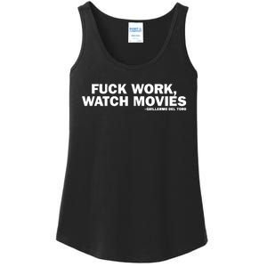 Fuck Work Watch Movies Guillermo Del Toro Ladies Essential Tank