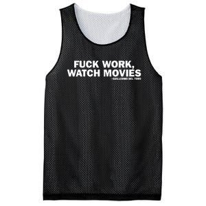 Fuck Work Watch Movies Guillermo Del Toro Mesh Reversible Basketball Jersey Tank